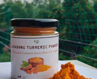 Lakadong Organic Haldi from Meghalaya (Curcumin more than 8%) - मेघालय  की लकडॉन्ग हल्दी 8% से अधिक करक्यूमिन युक्त (90 grm)