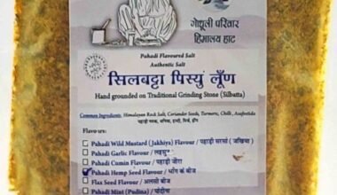 Pahadi Namak (Silbatta Pisyu Loon) / पहाड़ी पिस्यु लूण (सिलबट्टे पर हाथ से पिसा हुआ नमक) -50 gm - Hemp Seed/भाँग के बीज