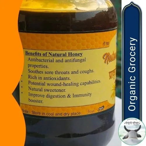honey-organic-by-gaudhuliparivaar H.P. Forest Honey / हिमाचल प्रदेश के जंगल का शहद - (620 Grms) - Image 2